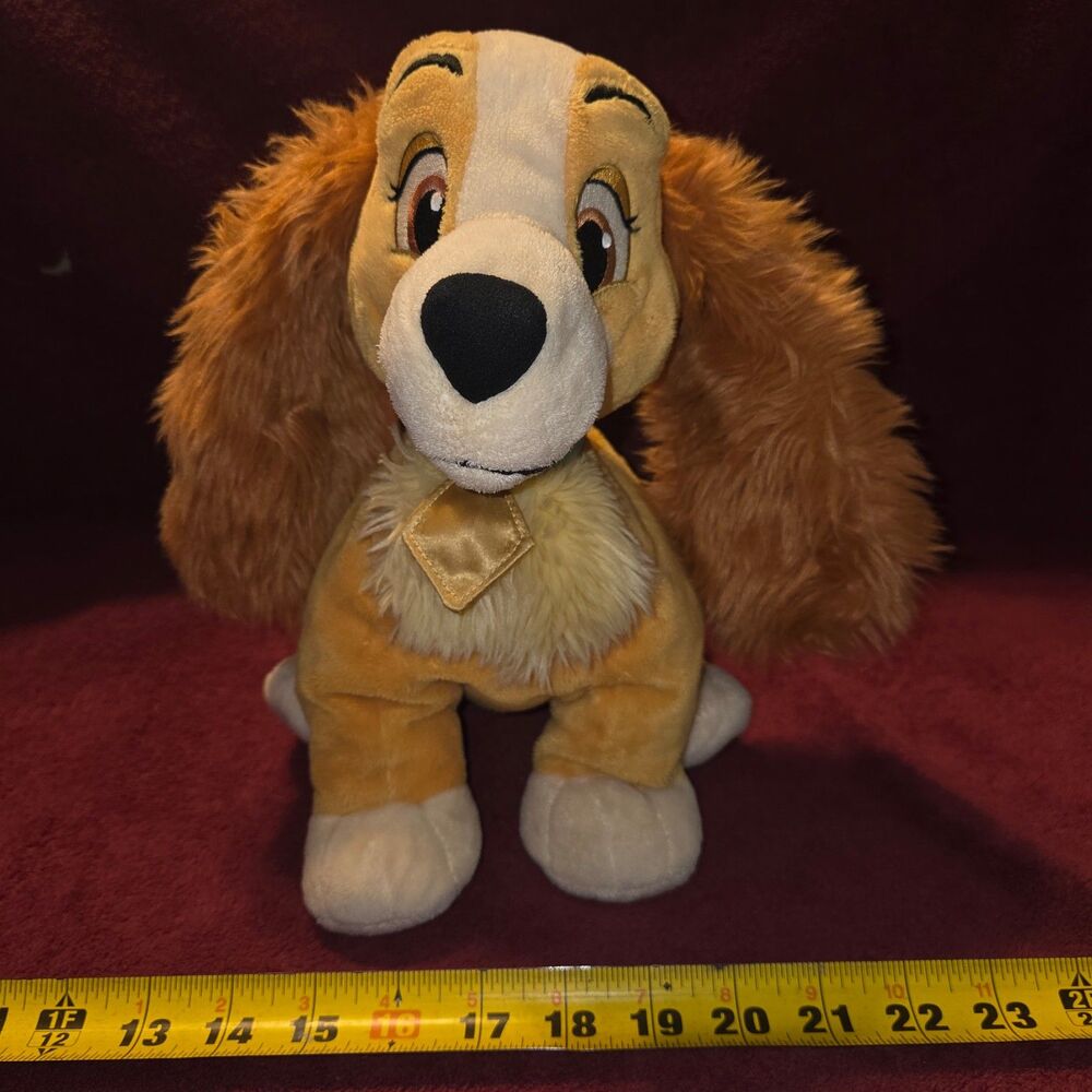 Authentic Disney Store Lady and the Tramp Plush Dog 12"